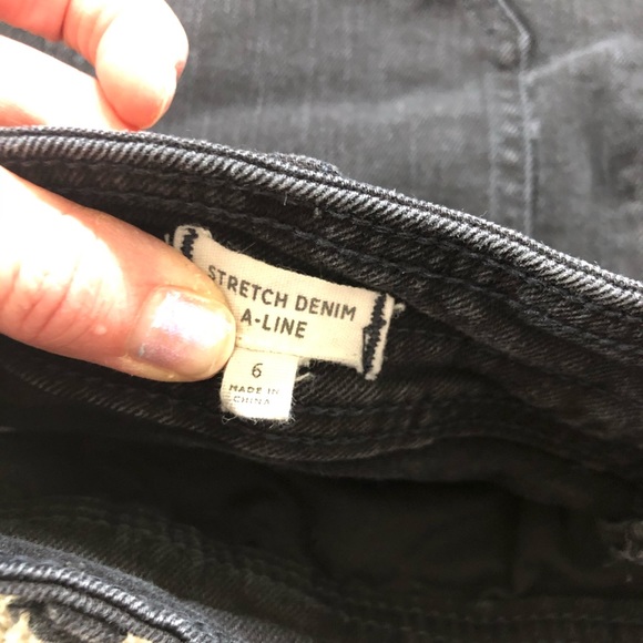 Madewell Stretch Denim A-line Mini Skirt - Picture 3 of 5